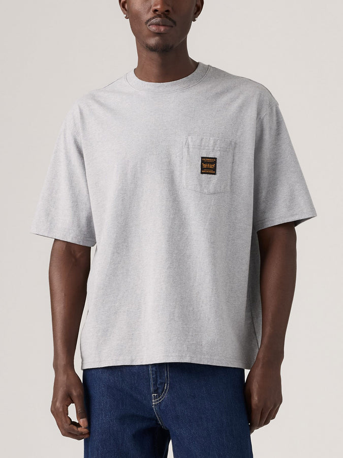 Levis Workwear Pocket Silver Heather Gray T-Shirt Fall 2026 | SILVER HEATHER GRAY (0010)