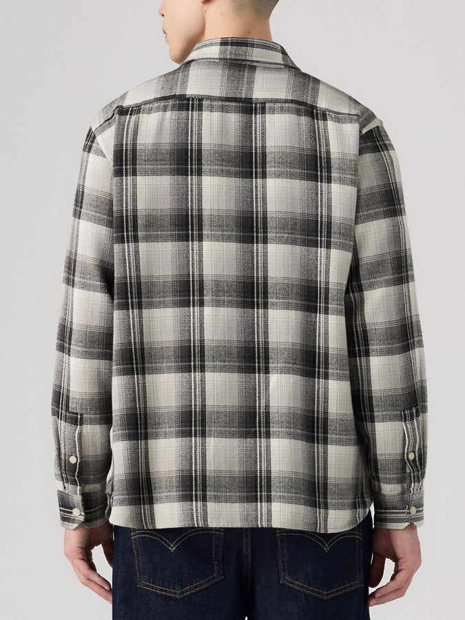 Levis Jackson Worker Emil Plaid Buttondown Shirt Fall 2026 | GHOST GRAY (0324)