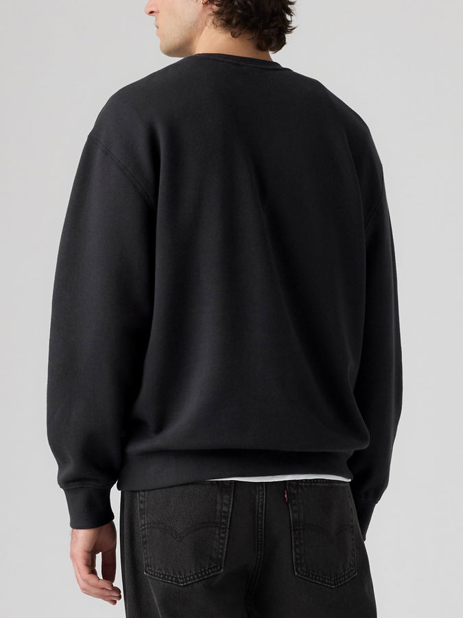 Levis Relaxed Graphic Wolf Blck Crewneck Sweatshirt Fall 2026 | JET BLACK (0527)