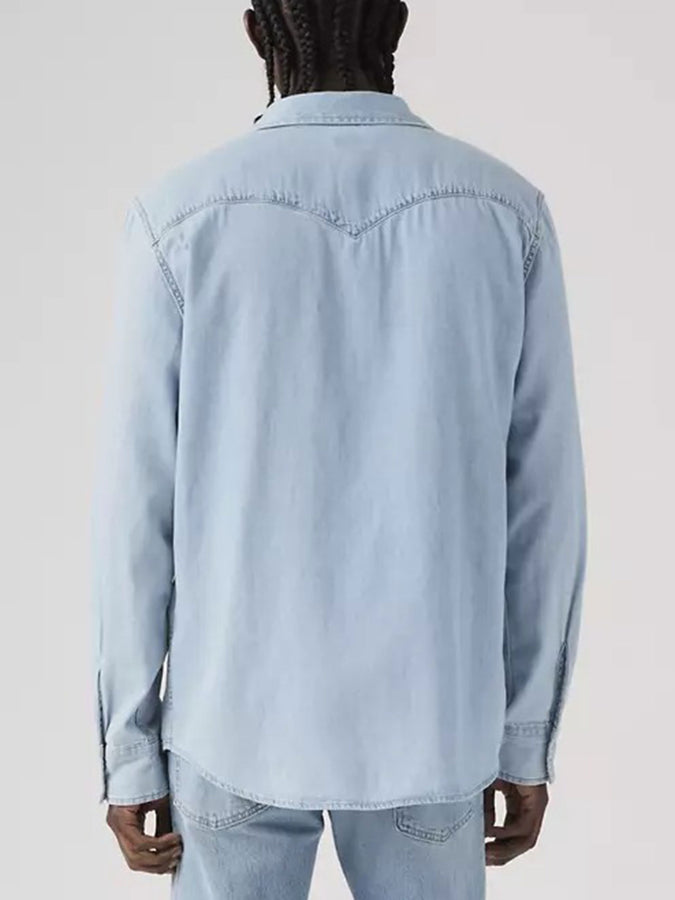 Levis Classic Western Standard Stone Wash Long Sleeve Buttondown Shirt Spring 2026 | FRANKLIN STONE WASH (0074)
