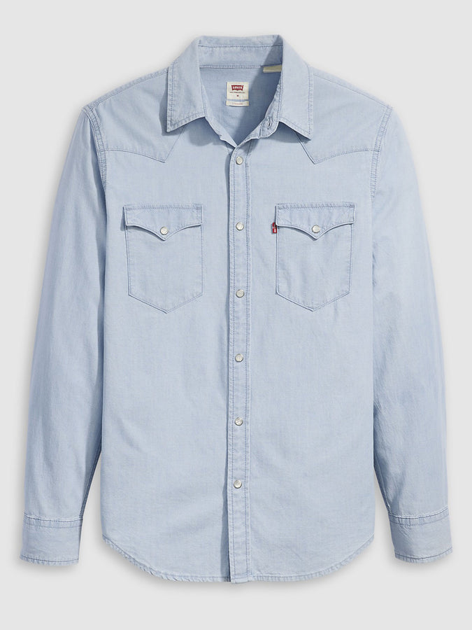 Levis Classic Western Chambray Buttondown Shirt Spring 2026 | EVERGREEN LT CHAMBRAY (0155)