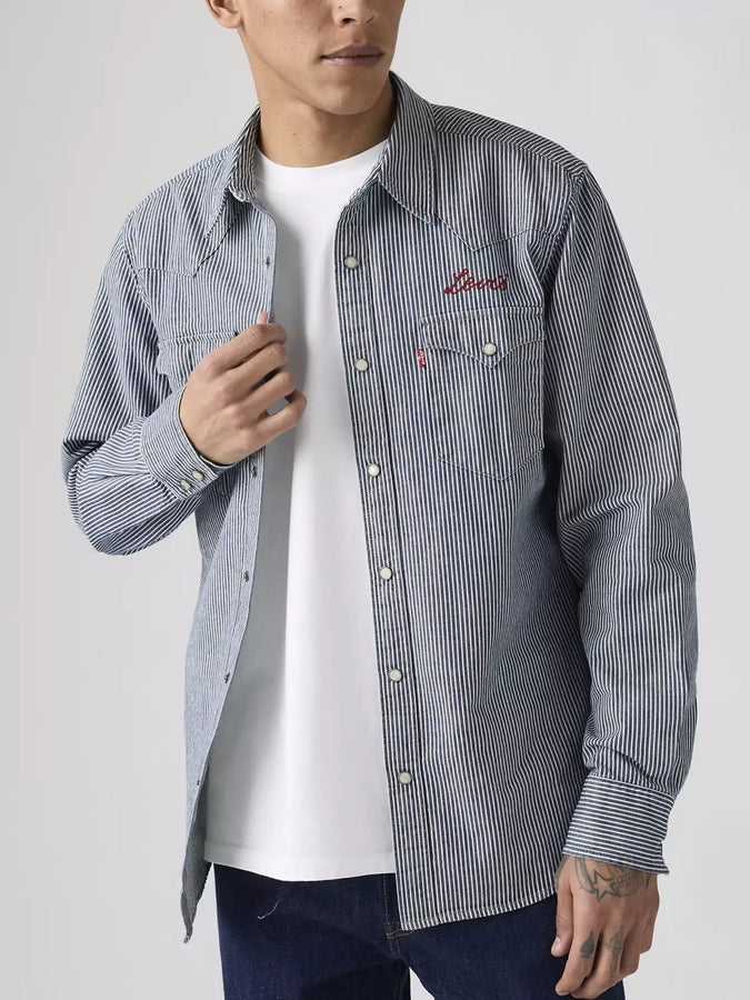 Levis Classic Western Standard Roadtrip Stripes Long Sleeve Buttondown Shirt Spring 2026 | ROADTRIP STRIPES (0236)