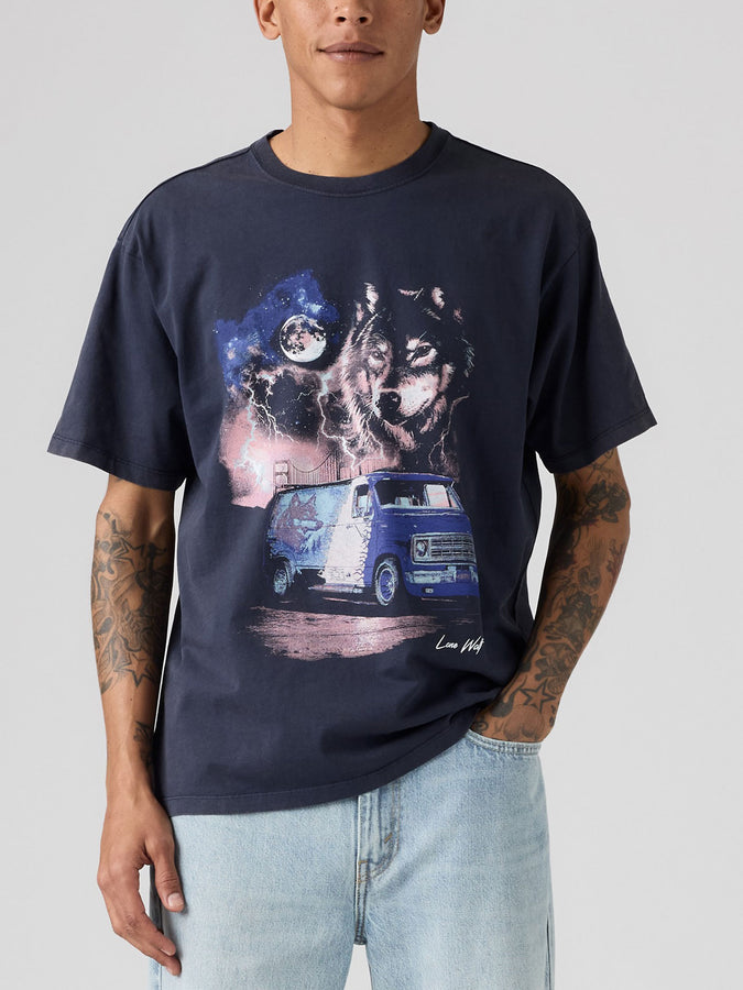 Levis Vintage Fit Graphic Lone Wolf Navy T-Shirt Fall 2026 | NIGHTFALL NAVY (0461)