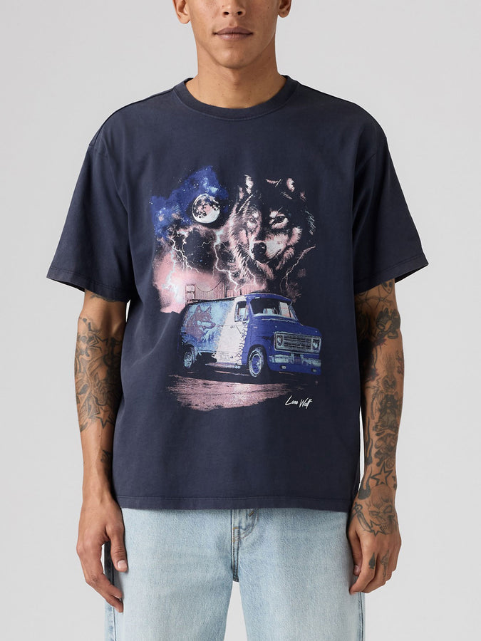 Levis Vintage Fit Graphic Lone Wolf Navy T-Shirt Fall 2026 | NIGHTFALL NAVY (0461)