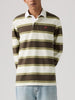 Levis Classic Rugby Branco Stripe Egret L/S Polo Fall 2026