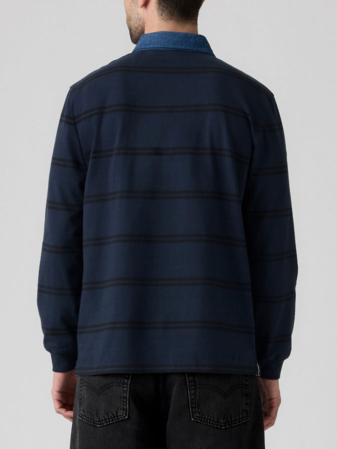 Levis Classic Rugby Ennis Stripe Nghtfall Navy Polo Fall 2026 | NIGHTFALL NAVY (0042)