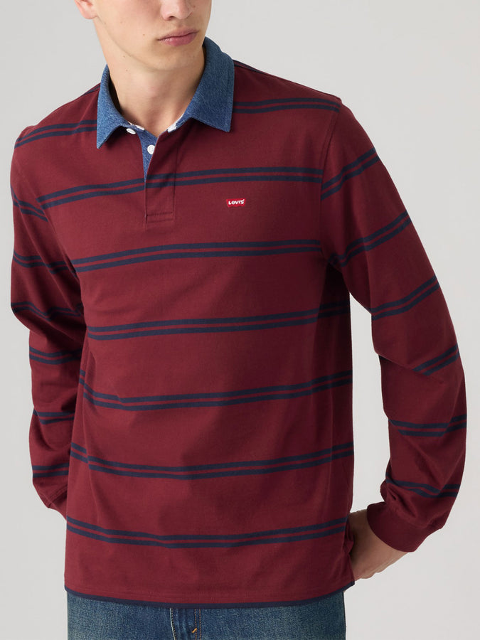 Levis Classic Rugby Ennis Porto Tawny L/S Polo Fall 2026 | TAWNY PORT (0043)