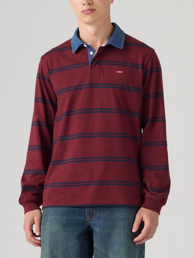 Levis Classic Rugby Ennis Porto Tawny L/S Polo Fall 2026 | TAWNY PORT (0043)