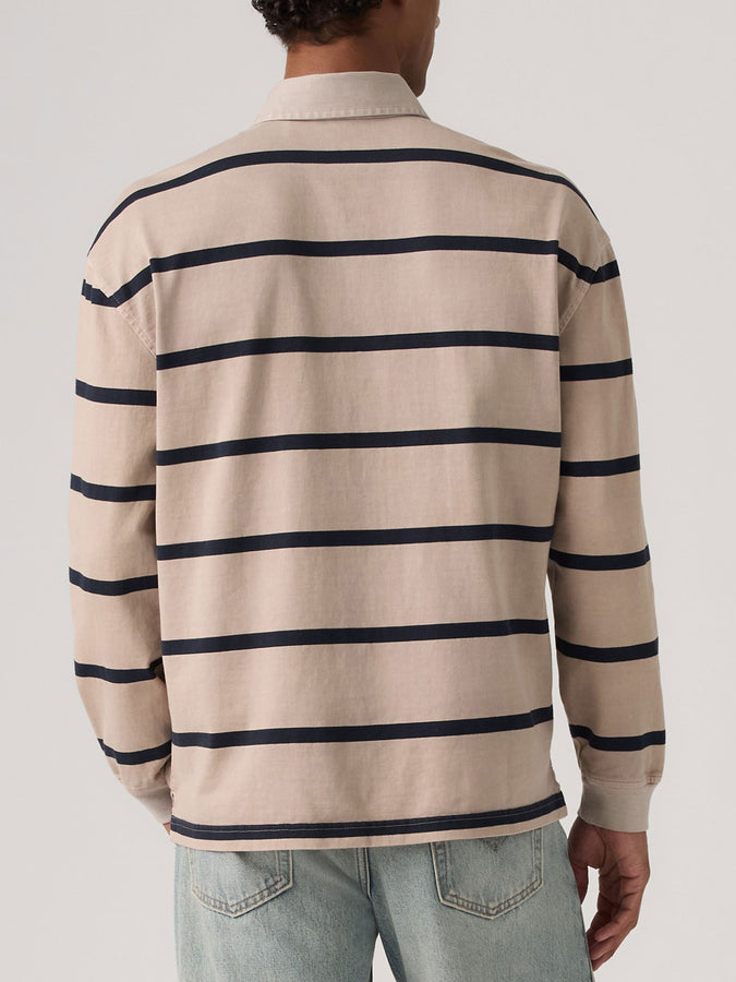Levis Union Rugby Sing Navy Blazer Long Sleeve Polo Fall 2026 | NAVY BLAZER (0042)