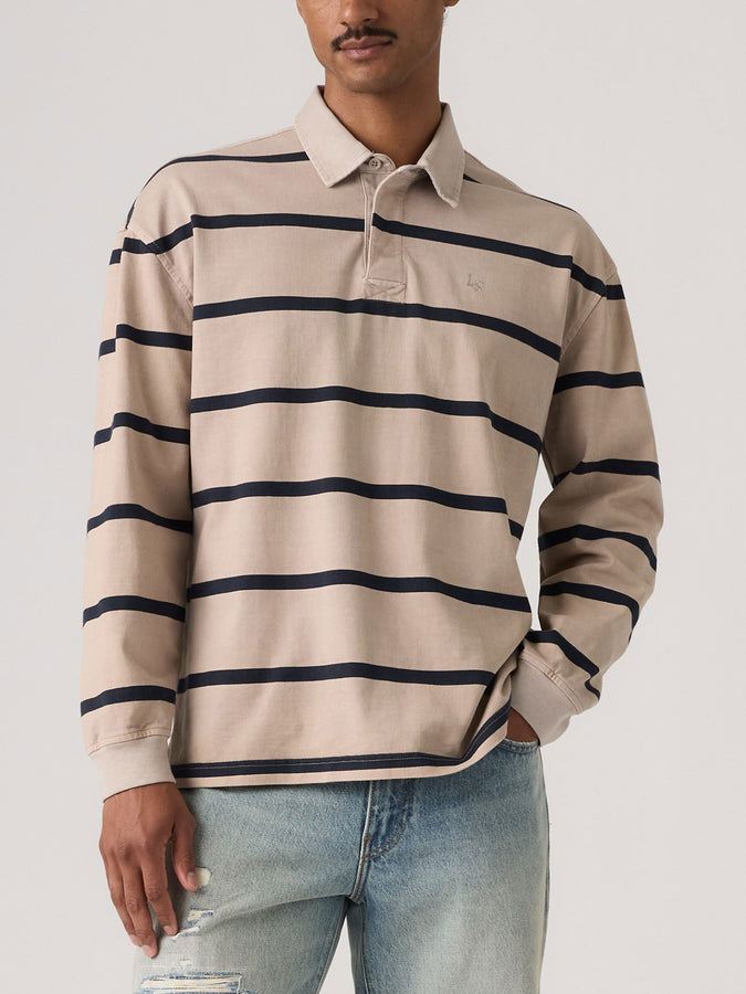 Levis Union Rugby Sing Navy Blazer Long Sleeve Polo Fall 2026 | NAVY BLAZER (0042)