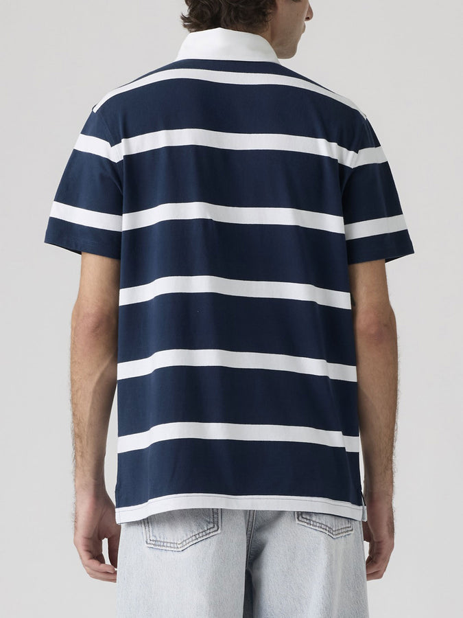Levis Classic Rugby Stripe Dress Blue Polo Spring 2026 | DRESS BLUES (0008)