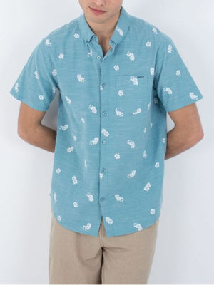 Hurley One & Only Stretch Print Buttondown Shirt Spring 2024