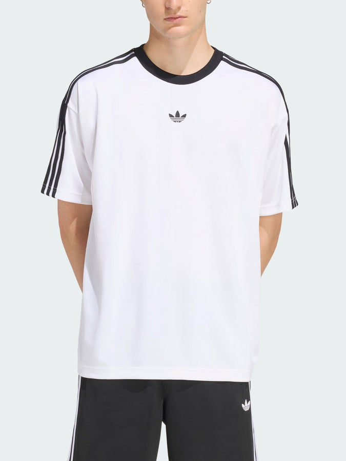 Adidas Adicolor Jacquard Jersey White T-Shirt Fall 2026 | WHITE