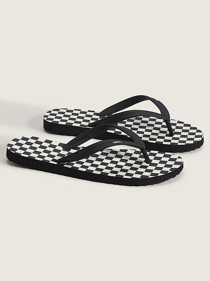 Vans Makena Checkerboard Black/Marshmallow Sandals Spring 2026 | CHECKER BLK/MARSHMALLOW (1KP)