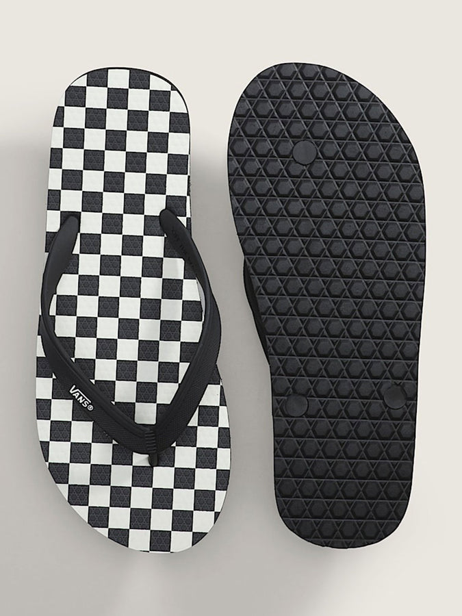 Vans Makena Checkerboard Black/Marshmallow Sandals Spring 2026 | CHECKER BLK/MARSHMALLOW (1KP)