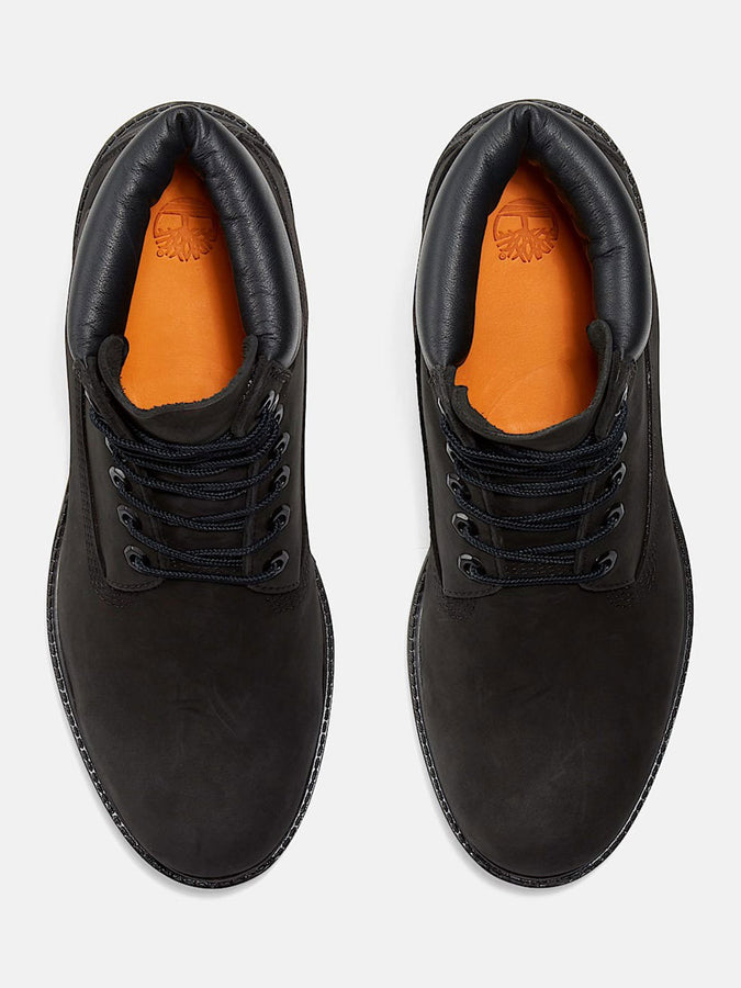 Timberland Premium 6 Inch Lace-Up Waterprf Black Nubuck Boots | BLACK