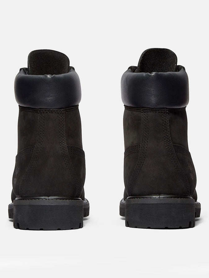 Timberland Premium 6 Inch Lace-Up Waterprf Black Nubuck Boots | BLACK