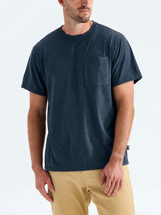 The North Face Tri-Blend Pocket T-Shirt Spring 2026 | SUMMIT NAVY WHITE HEATHR (8P9)