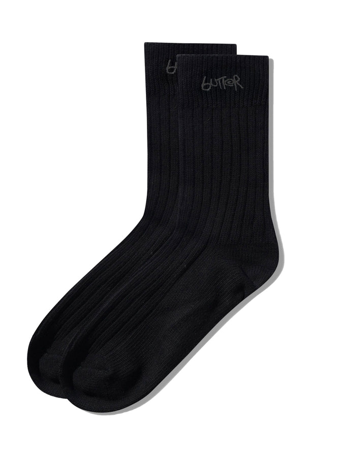 Butter Goods Mid-Cut Socks | BLACK