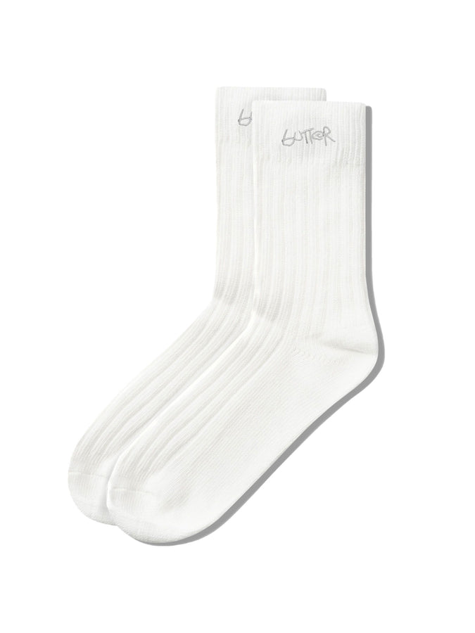 Butter Goods Mid-Cut Socks | WHITE