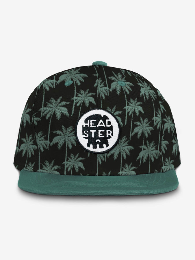 Headster Midnight Palms Snapback Hat | BLACK