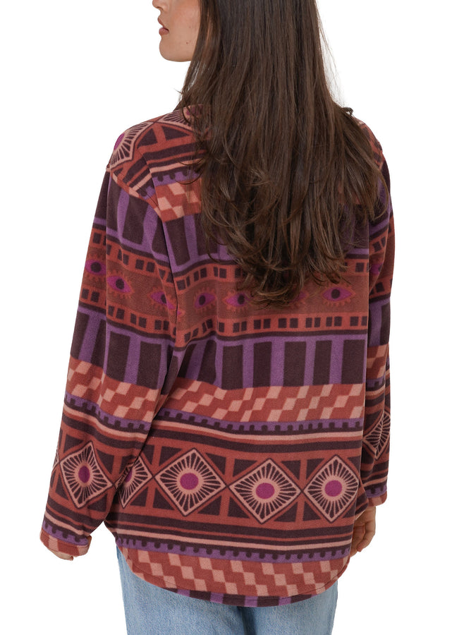 NTR Moonridge Fleece L/S Buttondown Shirt Holiday 2026 | BURGUNDY/BROWN
