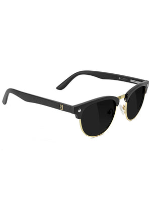 Glassy Morrison Polarized Black/Gold Sunglasses