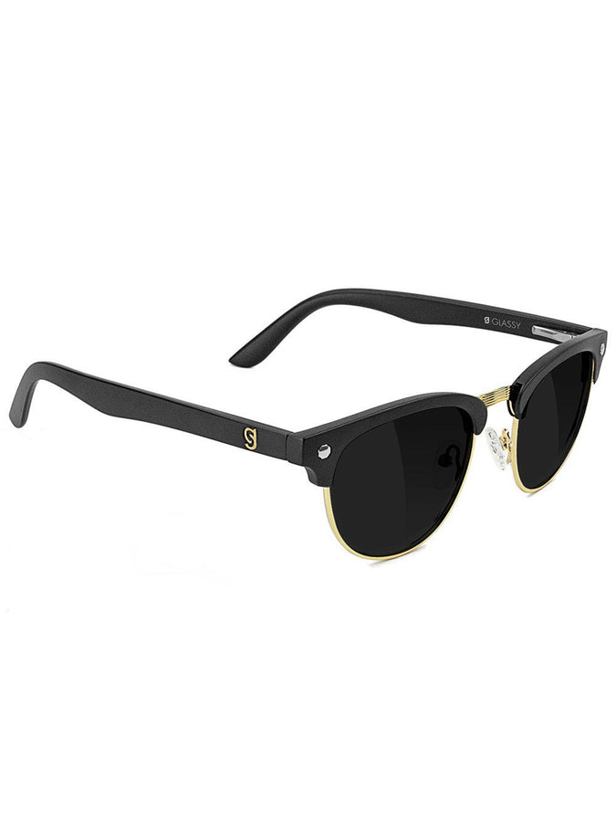 Glassy Morrison Polarized Black/Gold Sunglasses | BLACK/GOLD