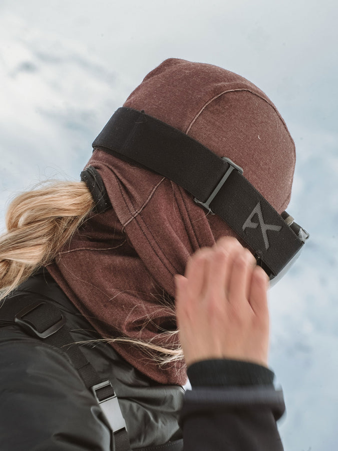 Notice The Reckless Mudstone Merino Balaclava | BROWN