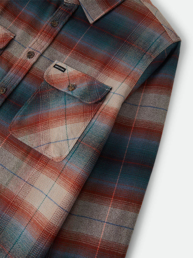 Brixton Bowery Flannel Long Sleeve Buttondown Shirt Fall 2026 | MULTI SHADOW
