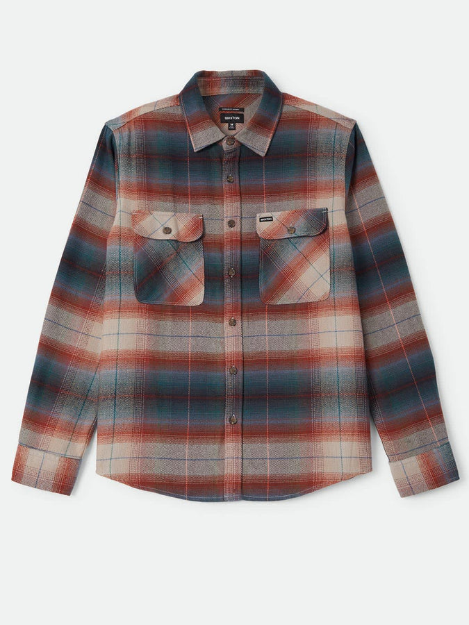 Brixton Bowery Flannel Long Sleeve Buttondown Shirt Fall 2026 | MULTI SHADOW