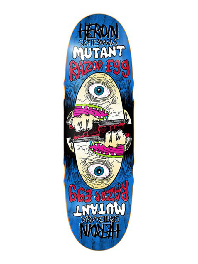 Heroin Mutant Razor Egg 9.5’’ Skateboard Deck | BLUE