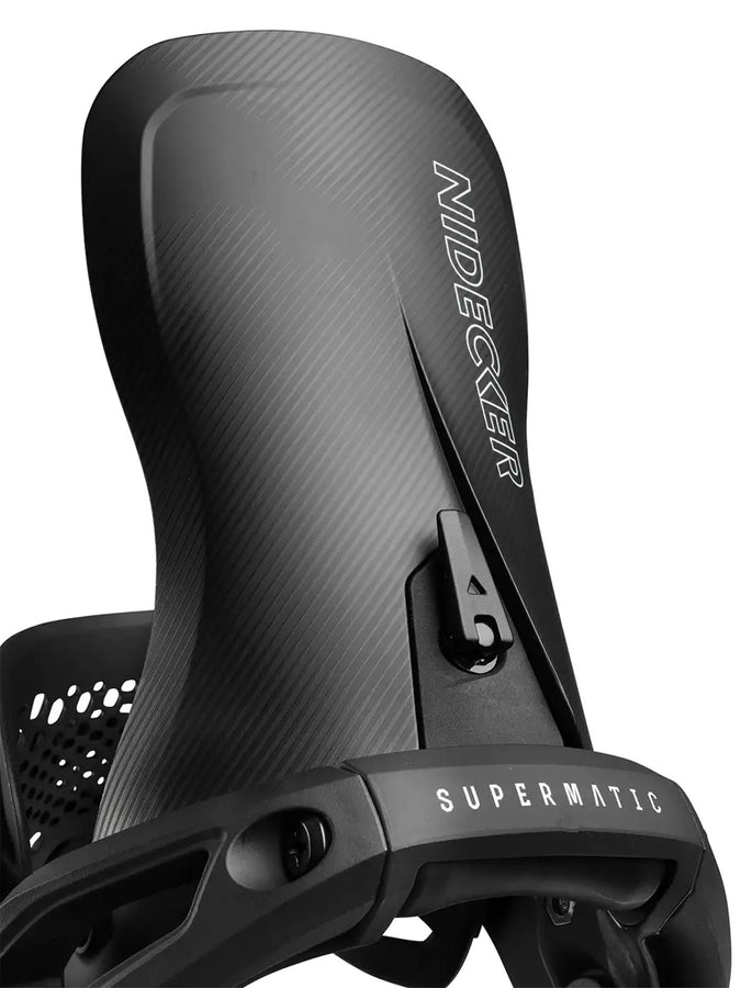 Nidecker LT Supermatic Snowboard Bindings 2026 | BLACK