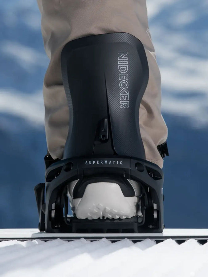 Nidecker LT Supermatic Snowboard Bindings 2026 | BLACK