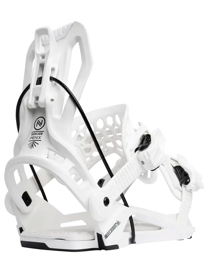 Nidecker Flow Fenix Snowboard Bindings 2026 | WHITE