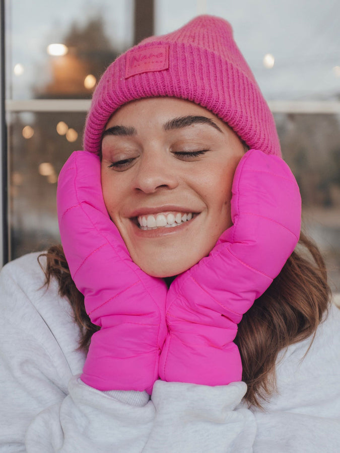 Nana The Brand Lugano Mitts | SUPER PINK 