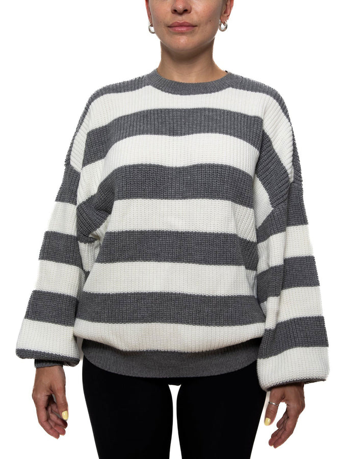 Nana The Brand Melina Sweater Fall 2026 | CREAM/GREY
