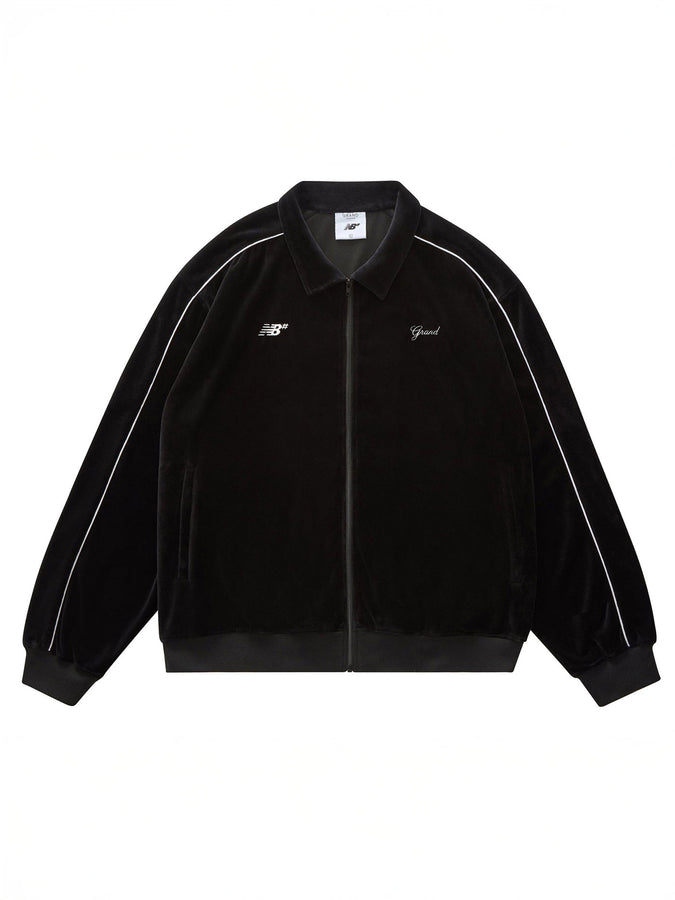Grand x New Balance Velour Track Jacket Holiday 2025 | BLACK