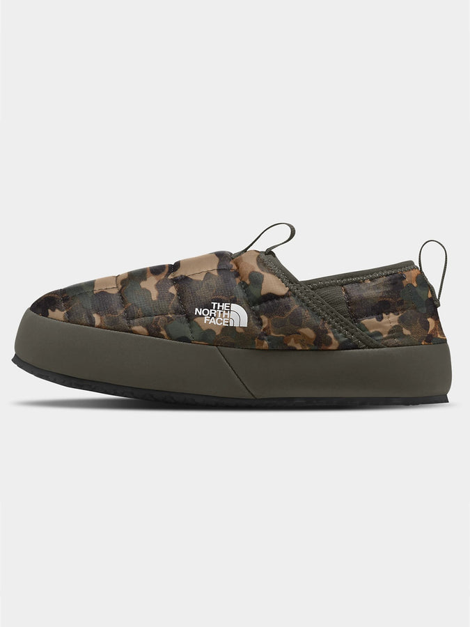 The North Face Thermoball Traction Mule II Shoes Spring 2024 | BRN CAMO/NW TPE GRN (OI0)