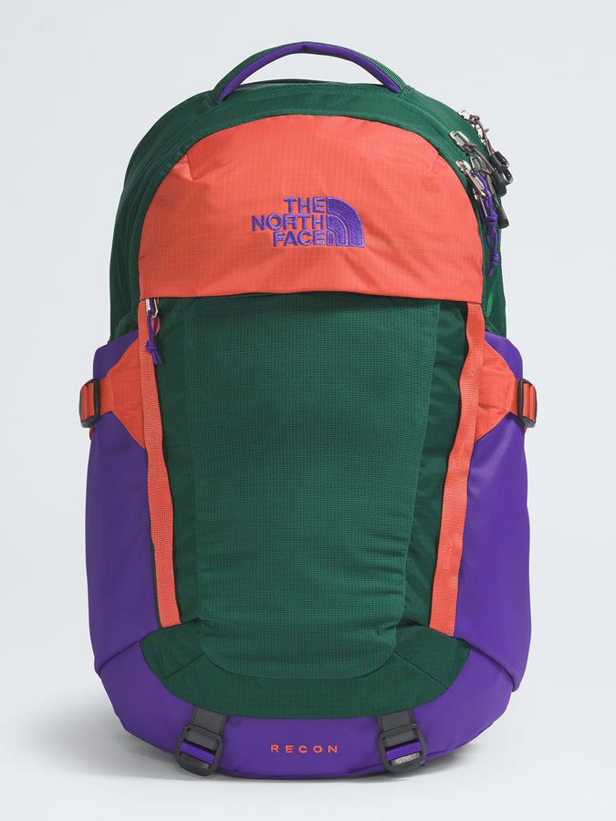 The North Face Recon Backpack | TNF GRN/TNF PUR/ORG (XO5)