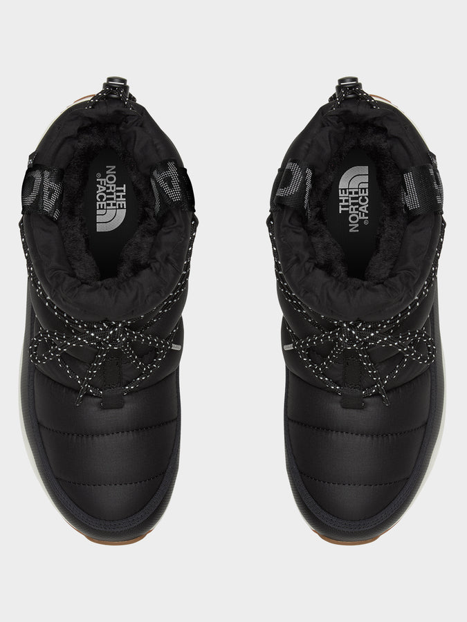 The North Face Thermoball Lace Up WP Black/White Winter Boots | TNF BLACK / GARDENIA WHITE (R0G)