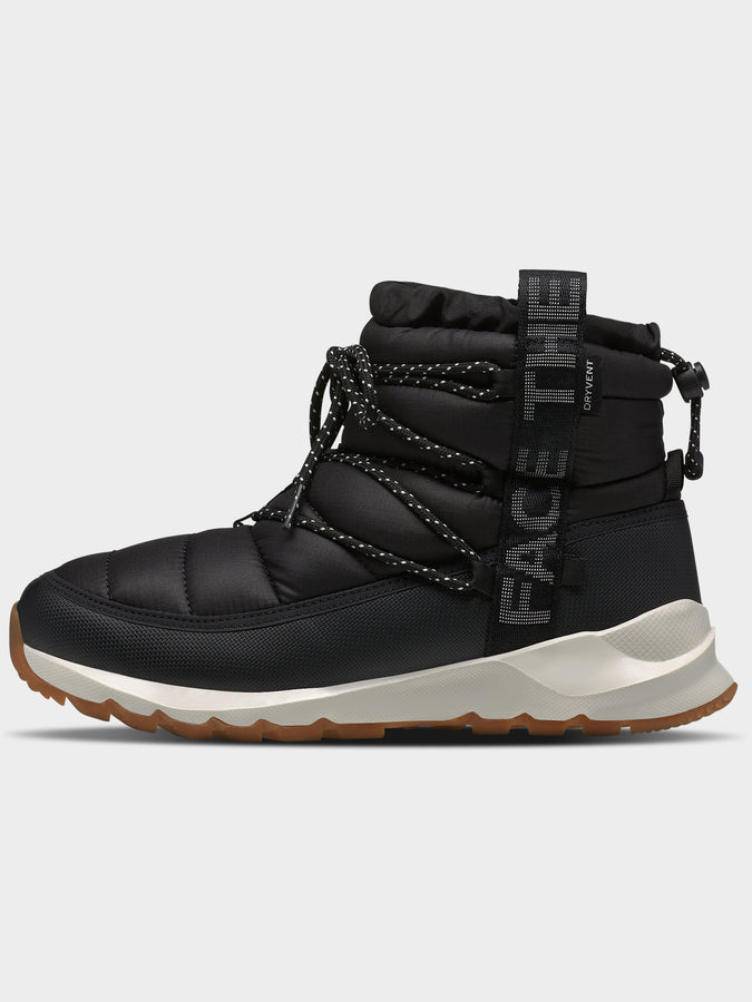 The North Face Thermoball Lace Up WP Black/White Winter Boots | TNF BLACK / GARDENIA WHITE (R0G)