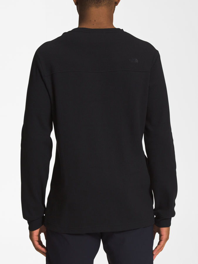 The North Face Waffle Henley Long Sleeve T-Shirt | TNF BLACK (JK3)