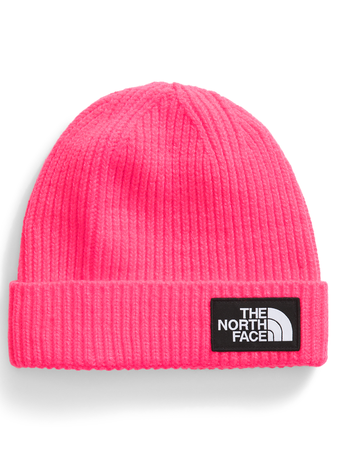 The North Face TNF Box Logo Cuffed Beanie Winter 2025 | RADIANT POPPY (P2B)