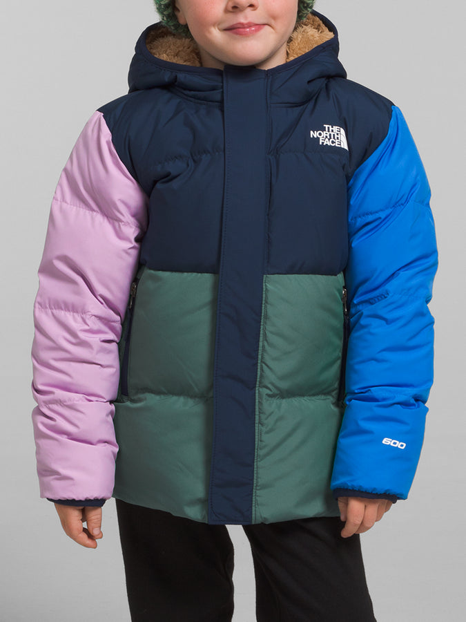 The North Face Down Kids Hooded Jacket | SUMMIT NAVY (8K2)