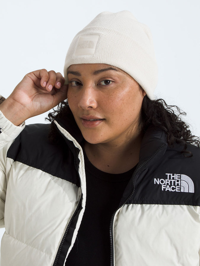 The North Face Big Box Beanie | WHITE DUNE/TONAL PATCH (AOV)