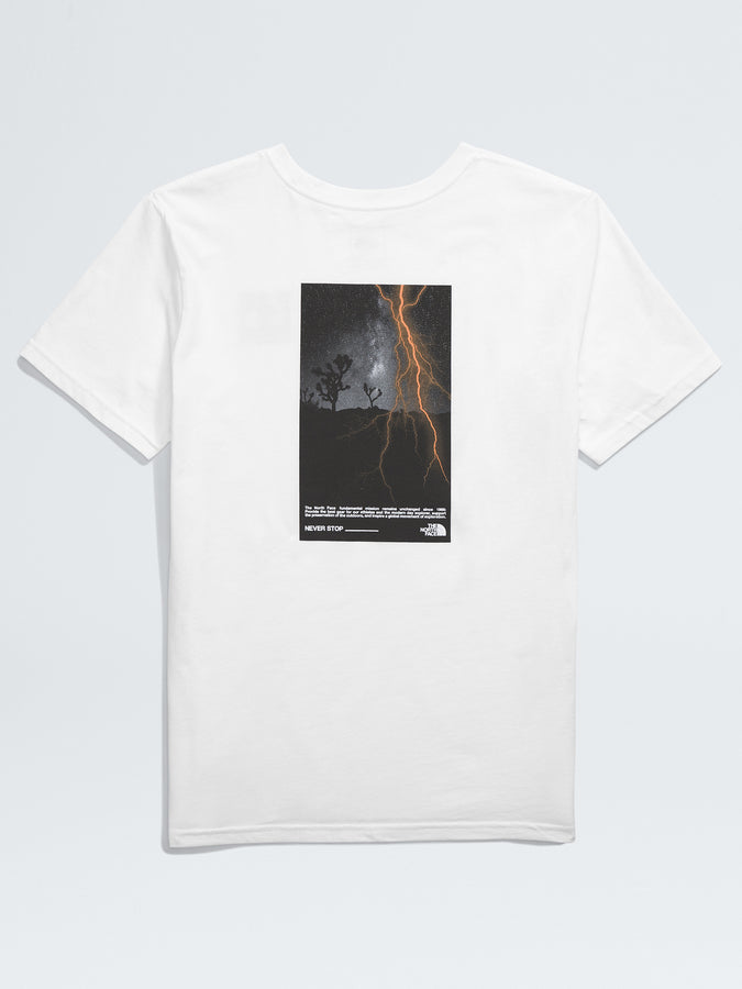 The North Face Graphic T-Shirt Spring 2024 | TNF WHITE/BLK/RDNT (T5O)