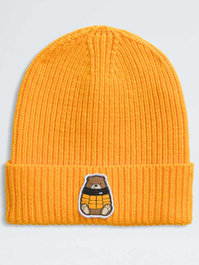 TNF Logo Box Cuffed Beanie | SUMMIT GOLD/NUPTSE BEAR (FOV)