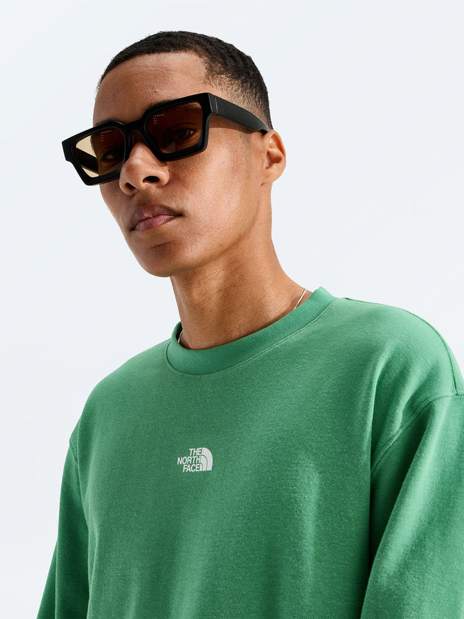 The North Face Double Knit Crewneck Sweatshirt Fall 2026 | DIMMED ALGAE (G57)