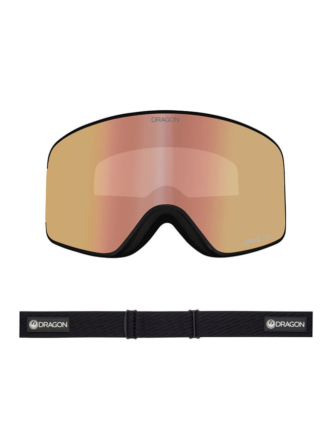 Dragon Nfx Mag Otg Icon Rose/LL Rose Gold Ion + Spare Lens Goggle | ICON ROSE/LL ROSE GOLD ION